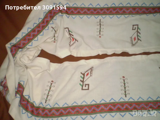 Винтиж 19 век перди ръчно бродирано Българска бродерия, снимка 8 - Други ценни предмети - 48814334