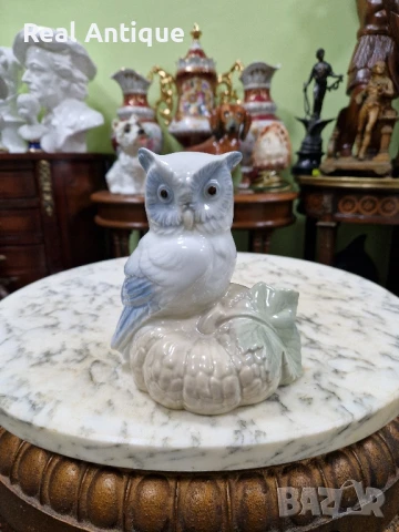 Уникална антикварна колекционерска испанска порцеланова фигура статуетка Valencia 