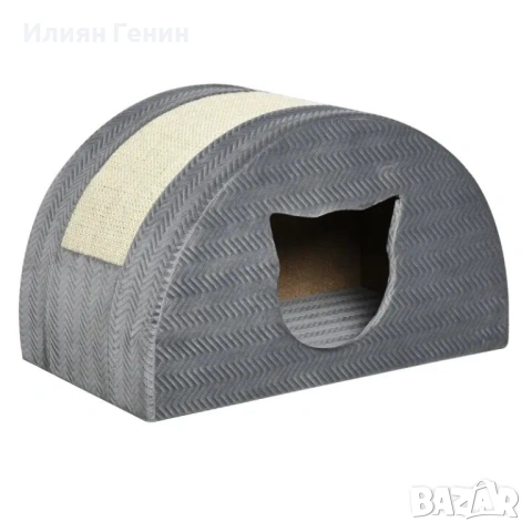 PawHut Котешка пещера с дъска за драскане, снимка 5 - За котки - 53449020