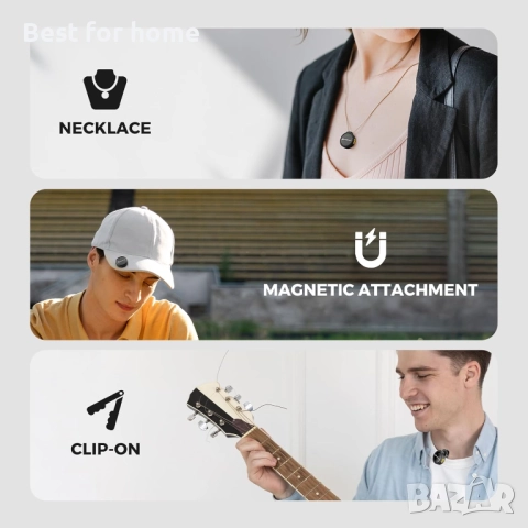 Безжични микрофони NearStream Lavalier за iPhone/Android/PC., снимка 3 - Микрофони - 52525060