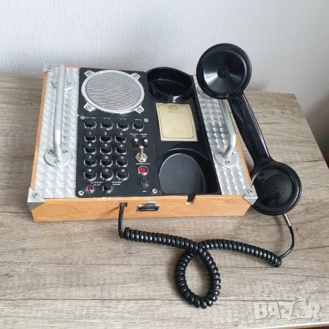 Ретро телефон с високоговорител, снимка 6 - Антикварни и старинни предмети - 49595079