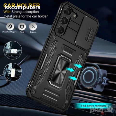 Samsung Galaxy S25 5G Удароустойчив Ring Holder Калъф и Протектор, снимка 11 - Калъфи, кейсове - 51405284