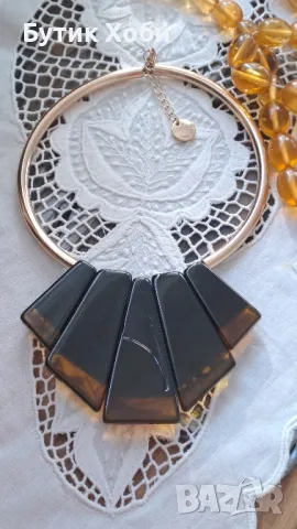 Винтидж брандово колие Mark Cain , снимка 2 - Антикварни и старинни предмети - 48869598