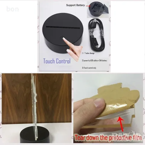 3D LED лампа Lilo Stitch, снимка 9 - Други - 49889454