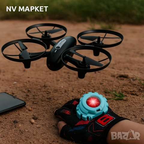 Дрон с жестово управление и Wi-Fi камера – Traces, снимка 2 - Дронове и аксесоари - 53837918