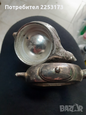 Лот съветски свещник и салфетник от бронз, снимка 7 - Декорация за дома - 32316503
