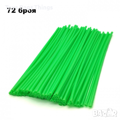 Декорация за спици, Мотор, Спици, Велосипед, ATV, 24см, зелен