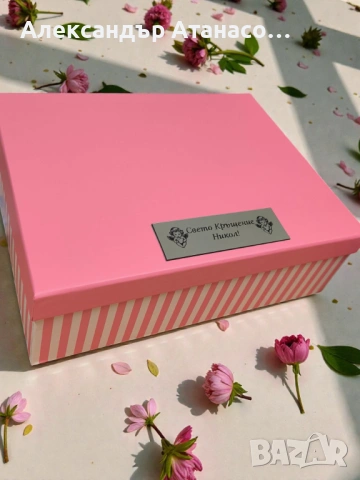 Промо сет от персонализиран албум за снимки в подаръчна кутия + ПОДАРЪК плюшена дрънкалка , снимка 2 - Плюшени играчки - 53470871