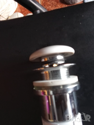 Стоящ смесител за умивалник Сифон клик - клак Смесител за мивка Батерия за мивка Клик сифон за мивка, снимка 6 - Смесители - 52636973