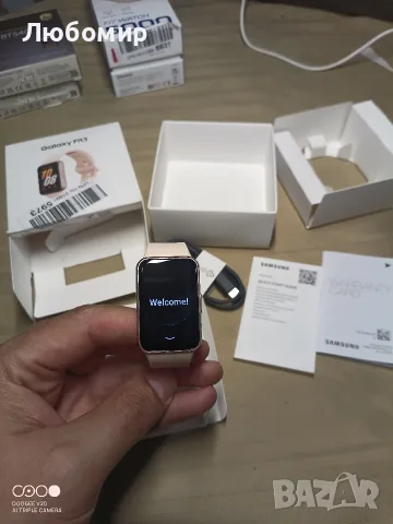 Фитнес гривна Samsung Galaxy Fit3 SM-R390, 1.6″ AMOLED, Bluetooth 5.3, 5ATM/IP68, розово , снимка 3 - Смарт часовници - 55963178