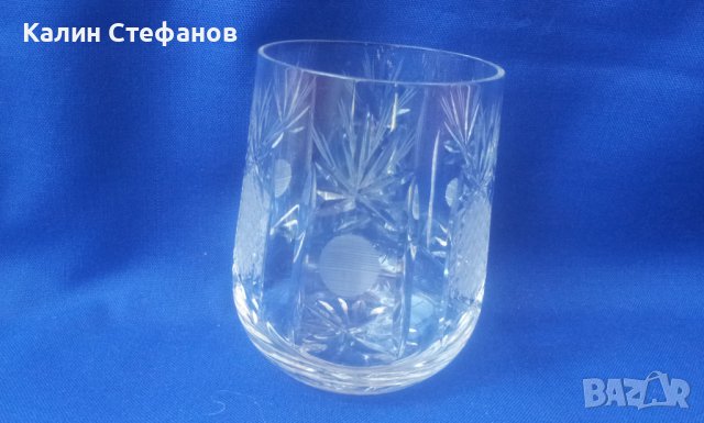 Български кристални чаши за уиски или друг алкохол – 5 бр, снимка 4 - Чаши - 40867611