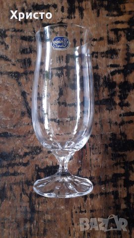 чешки кристал чаши за бира Bohemia crystal Диана комплект 6 броя, снимка 3 - Сервизи - 34607331