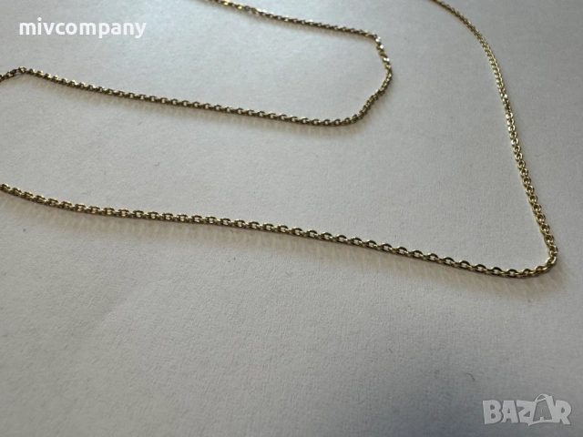 Златен синджир 1.36гр.56см., снимка 3 - Колиета, медальони, синджири - 53496642