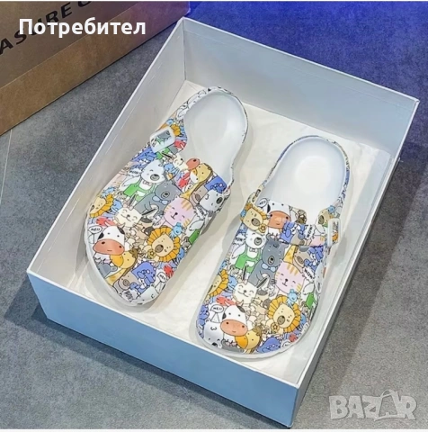 Работни чехли ,летни с мотиви