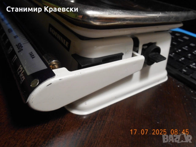 Soehnle Sliding 12 KG White Kitchen Scale Germany - Vintage 1960, снимка 7 - Везни - 51570616