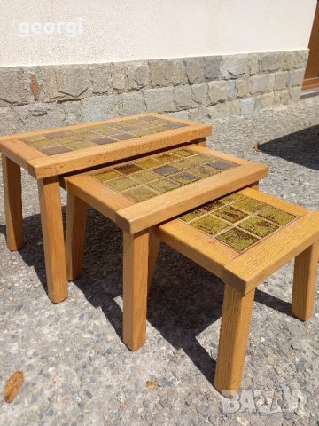 Помощни масички масив с керамичен плот , снимка 4 - Маси - 41341049