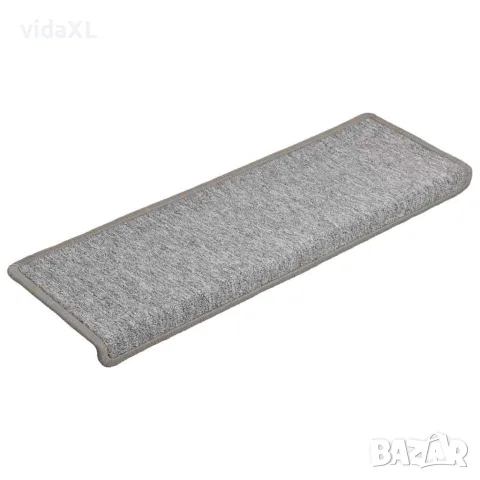 vidaXL Изтривалки за стълби 15 бр. 65x21x4 см светлосиви с правоъгълен кант, снимка 3 - Изтривалки - 56145992