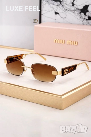 MIU MIU ⚜️Дамски Слънчеви Очила , снимка 4 - Слънчеви и диоптрични очила - 53623133