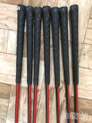 Английски комплект голф стикове в голф калфа и сгъваема количка , снимка 18 - Голф - 50913320