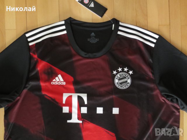 ADIDAS BAYERN MUNICH 2021 CHAMPIONS LEWANDOWSKI ORIGINAL SOCCER JERSEY, снимка 3 - Тениски - 41829420
