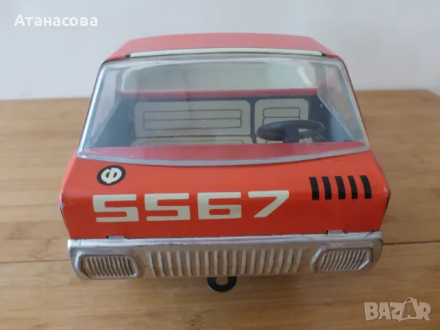 Метално механично камионче УРАЛ камион количка играчка 1970 г, снимка 8 - Коли, камиони, мотори, писти - 48203032