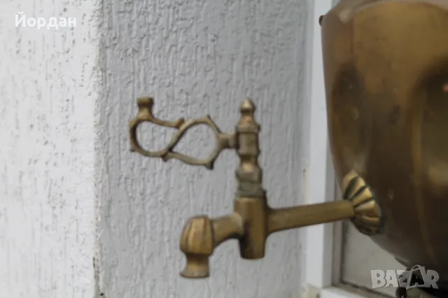 Стар месингов самовар, снимка 2 - Антикварни и старинни предмети - 49636869