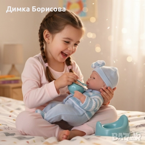 Реалистично бебе с аксесоари - 39см, снимка 3 - Кукли - 52349097