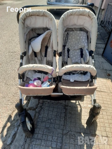 детска количка за близнаци S max double , снимка 5 - Детски колички - 51386271