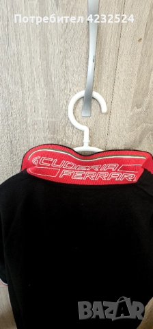 Черна Дамска тениска Ferrari,Перфектна за ежедневието!!, снимка 3 - Тениски - 52129950
