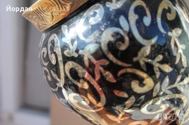 Ваза стъкло и бронз , снимка 11 - Антикварни и старинни предмети - 41715549