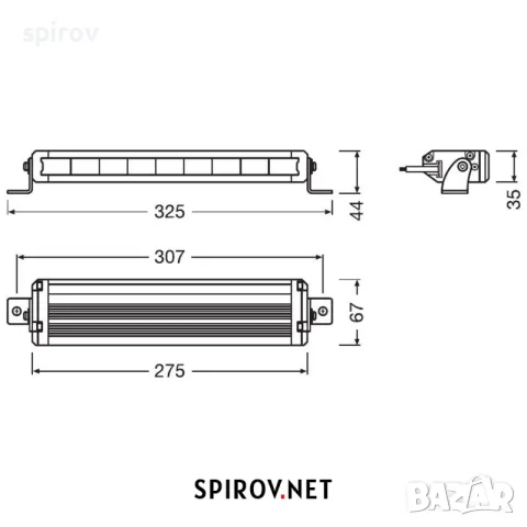 LED бар OSRAM LEDriving LIGHTBAR VX250-SP 12/24V 1500lm 6000K, снимка 4 - Части - 55734417