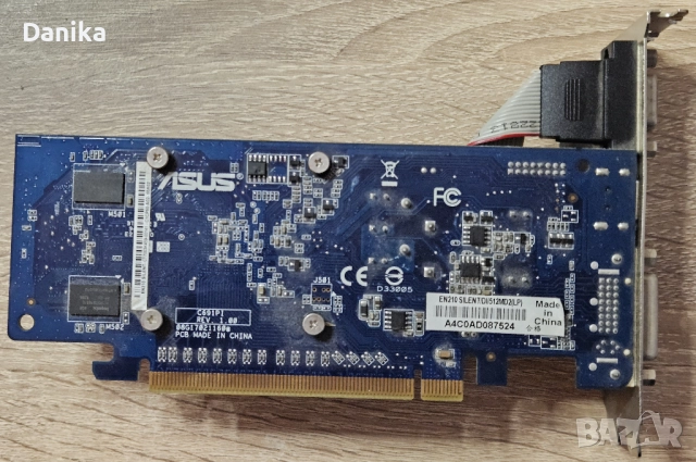 Работеща ASUS EN210 SILENT/DI/512MD2(LP) PCI-E VGA ретро видеокарта, снимка 2 - Видеокарти - 51991188