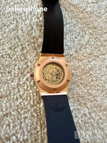 Автоматичен Часовник Hublot Classic Fusion Skeleton Black / Самонавиващ механизъм, снимка 8 - Мъжки - 49382931
