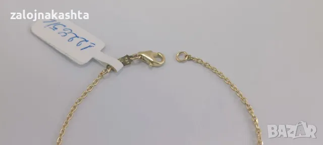 Нова-Златна гривна-1,61гр/14кр, снимка 6 - Гривни - 48893518