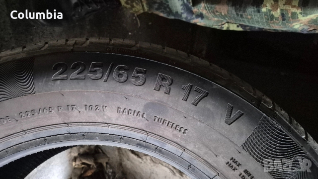 225/65/17 CONTINENTAL, 7.5мм - летни, снимка 4 - Гуми и джанти - 49840987