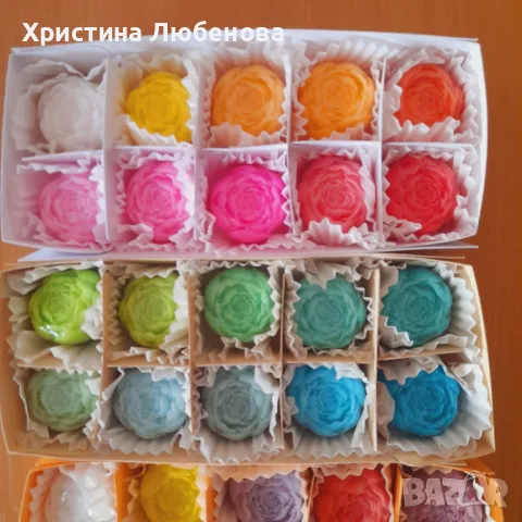 Кутии с глицеринови сапунчета , снимка 17 - Изкуствени цветя - 48733848
