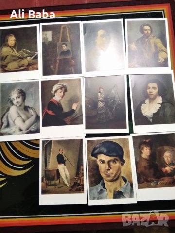 Албум с картички репродукции на Западно-европейски хидожници, снимка 5 - Колекции - 41787804