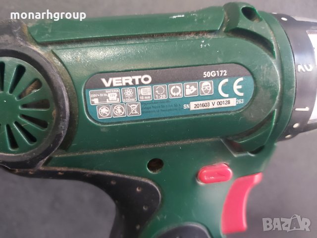 Винтоверт Verto 50G172 /Без зарядно/, снимка 4 - Винтоверти - 33871923