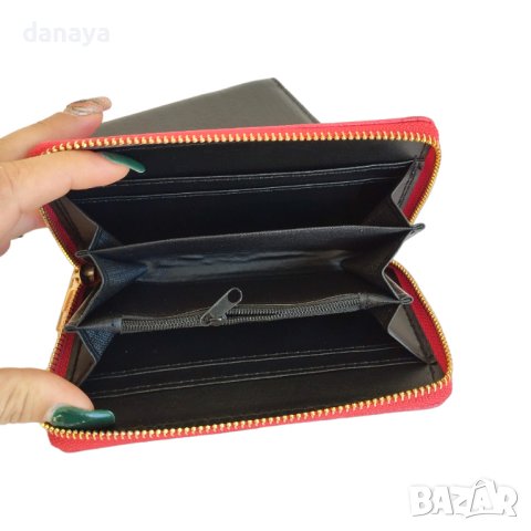 4118 Дамско кожено портмоне стил змийска кожа, снимка 5 - Портфейли, портмонета - 42545941