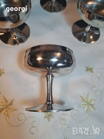 Маркови италиански чаши за сладолед/десерт MEPRA от неръждаема стомана 29/4, снимка 4 - Чаши - 52440725