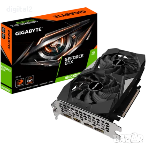 Видеокарта Gigabyte GeForce GTX 1660 SUPER D6 6GB , 24м Гаранция , снимка 4 - Видеокарти - 49791934