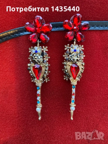 Обеци на дизайнерката Анелия Милчева, снимка 5 - Обеци - 52365323