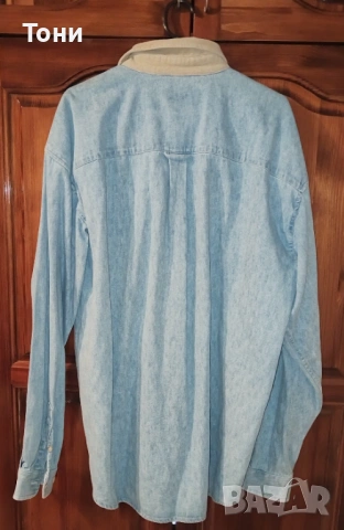 PART TWO Нова Мъжка Дънкова Риза с Яка L , снимка 11 - Ризи - 53714280