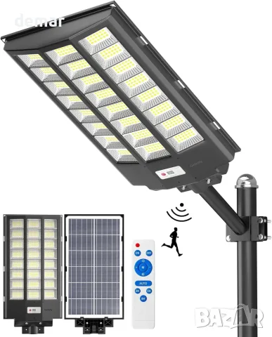 Gefolly SL-7200W соларна LED лампа 6500 K, IP67, с датчик