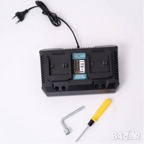 Aкумулаторна резачка 36V 10Ah с маслен филтър, две батерии и две вериги KraftRoyal, снимка 5 - Други инструменти - 48088850