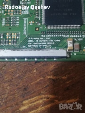 T-CONTROL BOARD 6870C-0358A VER1.0 V6 32/42/47 FHD 120Hz, снимка 3 - Части и Платки - 34443890