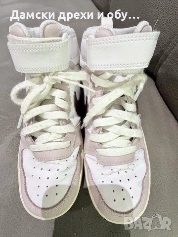 NIke кожени сникърси високи , снимка 10 - Маратонки - 56238477