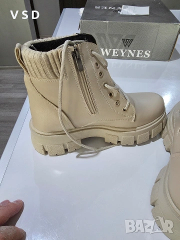 Женски боти от естествена кожа N:37, снимка 4 - Дамски боти - 53410653