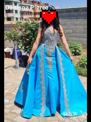 Красива бална рокля в синьо, снимка 3 - Рокли - 41948272