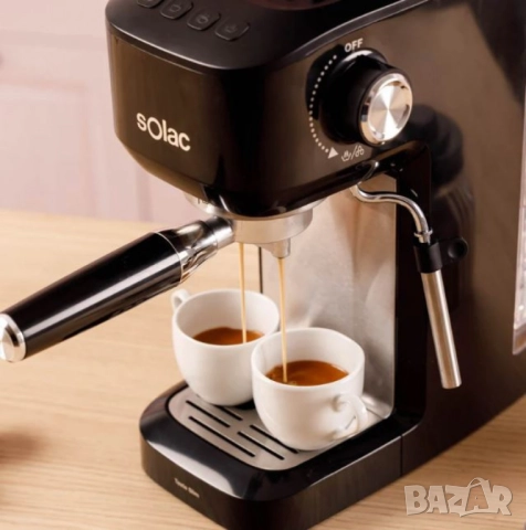 Кафемашина Solac Taste Slim – 20 бара, Thermoblock, 1.4L, пара и капучино, 1350W, снимка 8 - Други - 51896442